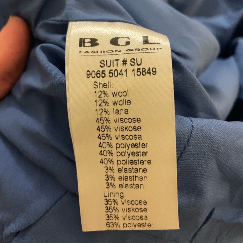 BGL Blue Long-Sleeve Belted Peplum | two-piece | US 2-4 - Picture 12 of 13